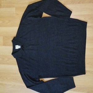 Geoffrey Beene gray long sleeve pullover sweater mens XL EUC